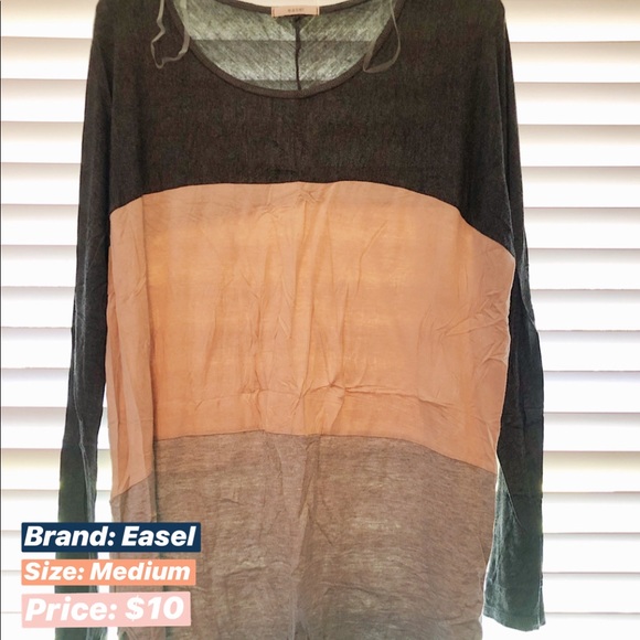 Easel long sleeve shirt/dress; Size Medium - Picture 1 of 3